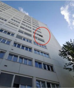 bâtiment de la résidence Opéra - essai d'arrachement